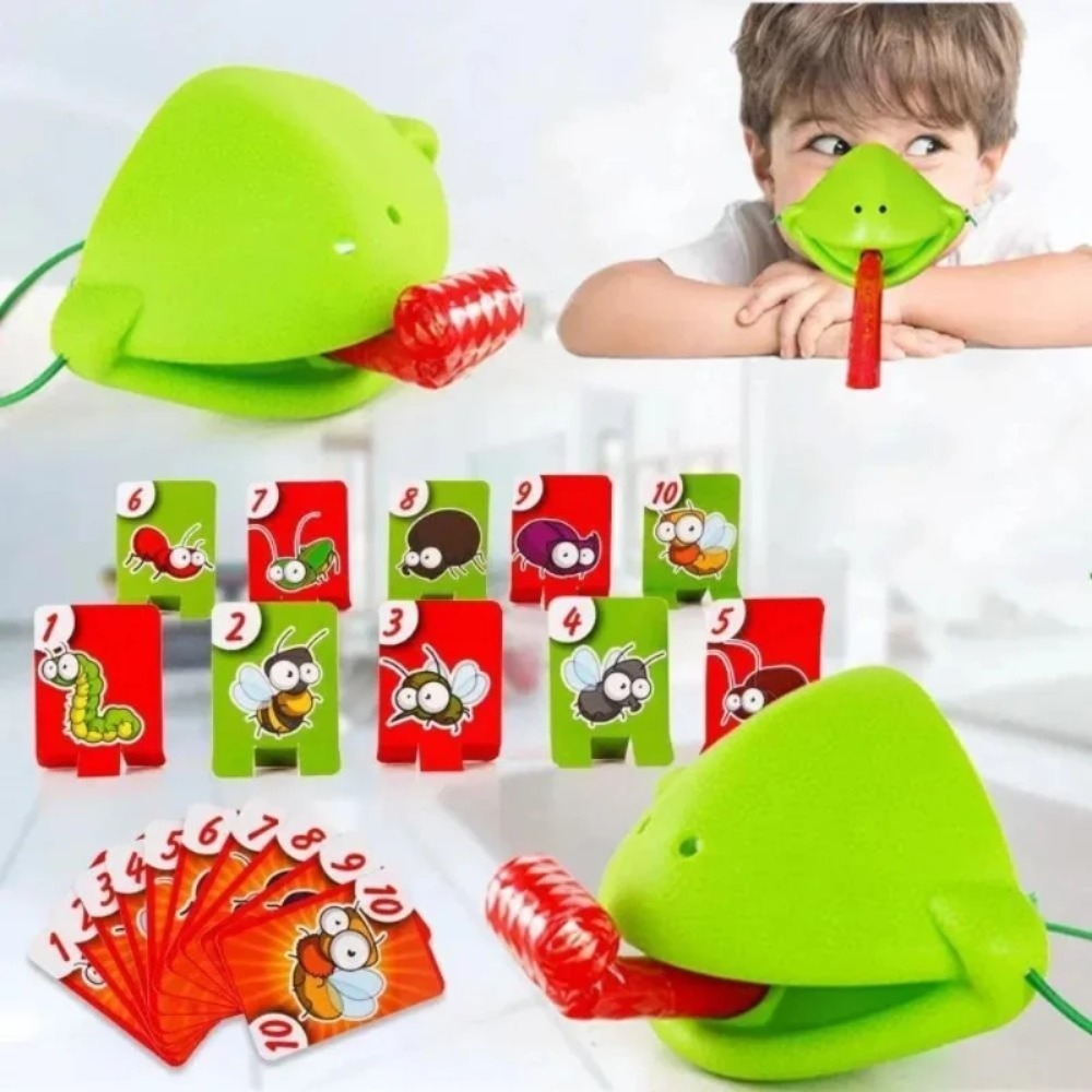 Party Family Games - Frog Lizard Mask Wagging Tongue Lick