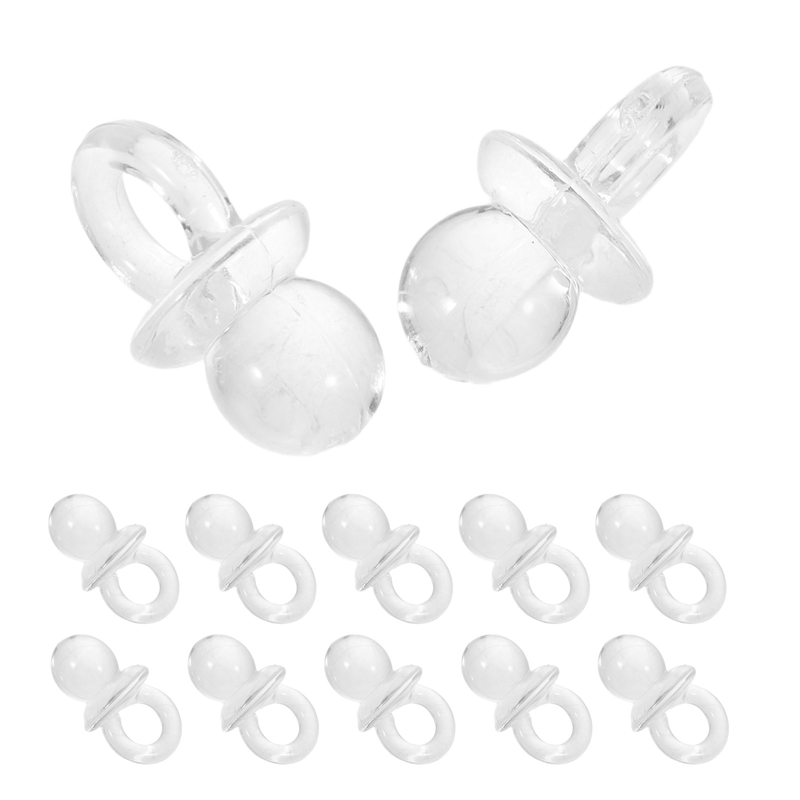Party Games Gender Reveal - 100Pcs Clear Acrylic Mini Pacifiers for