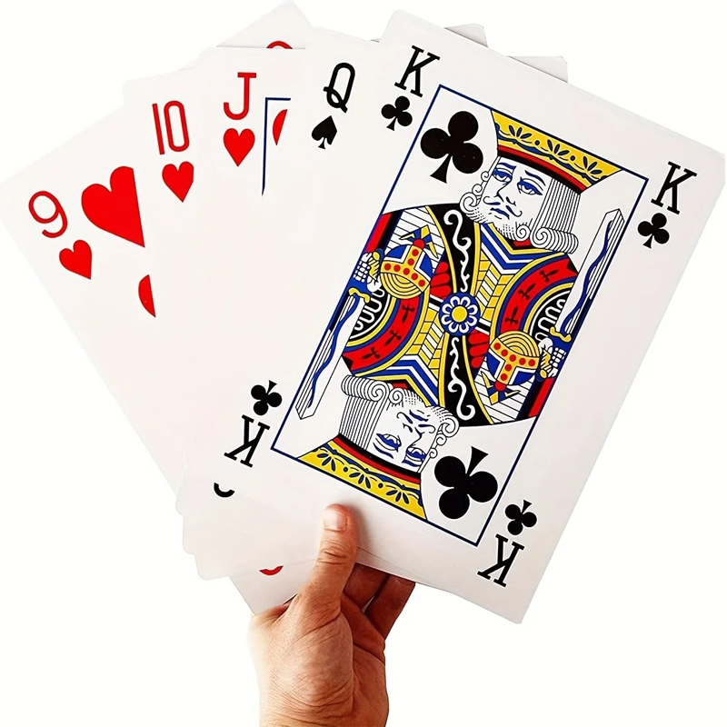 Party Games Juegos De Mesa - Oversized Playing Cards Jumbo 4x Larger
