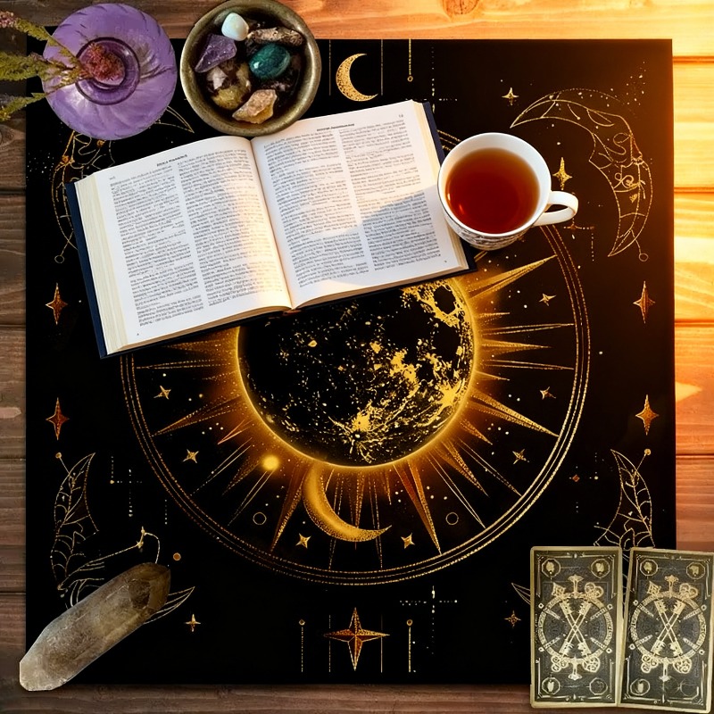 Zodiac Pattern Tarot Cloth - S - Zodiac Party Games 评论和价格