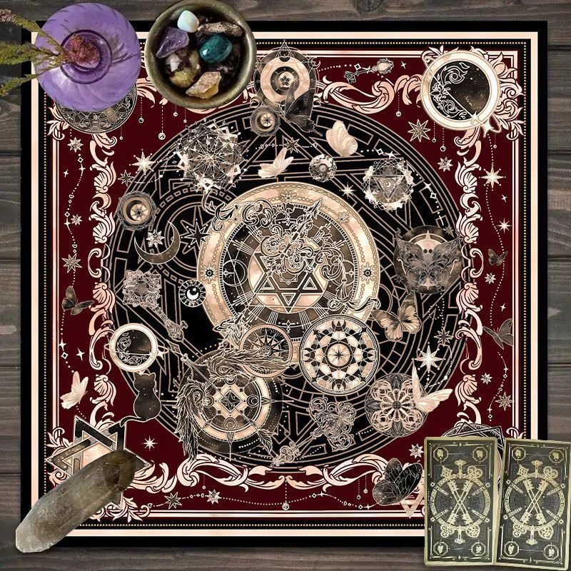Zodiac Pattern Tarot Cloth - S - Zodiac Party Games 评论和价格
