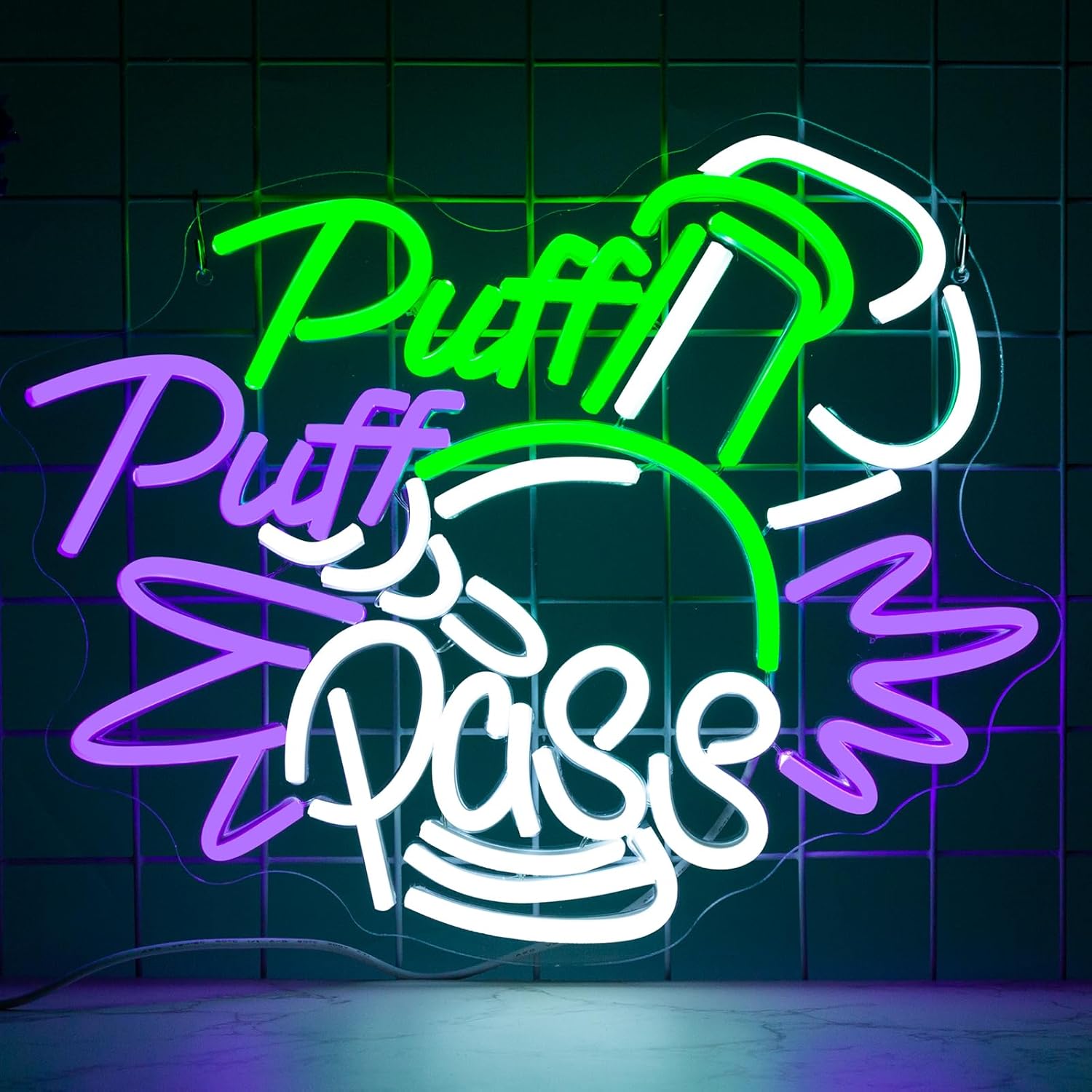 Puff Puff Pass Neon Sign Dimma - Party Games Game Pass 评论和价格