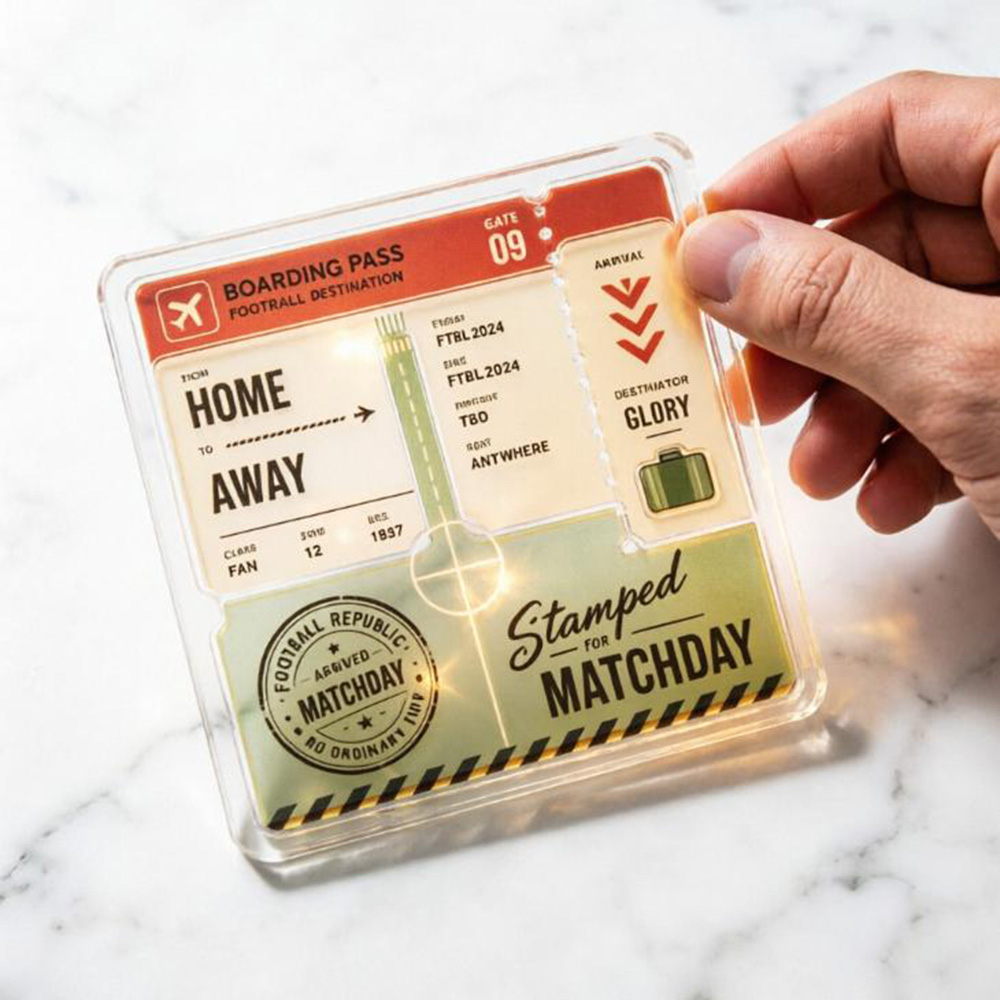 Home Away Boarding Pass Acryli - Party Games Game Pass 评论和价格