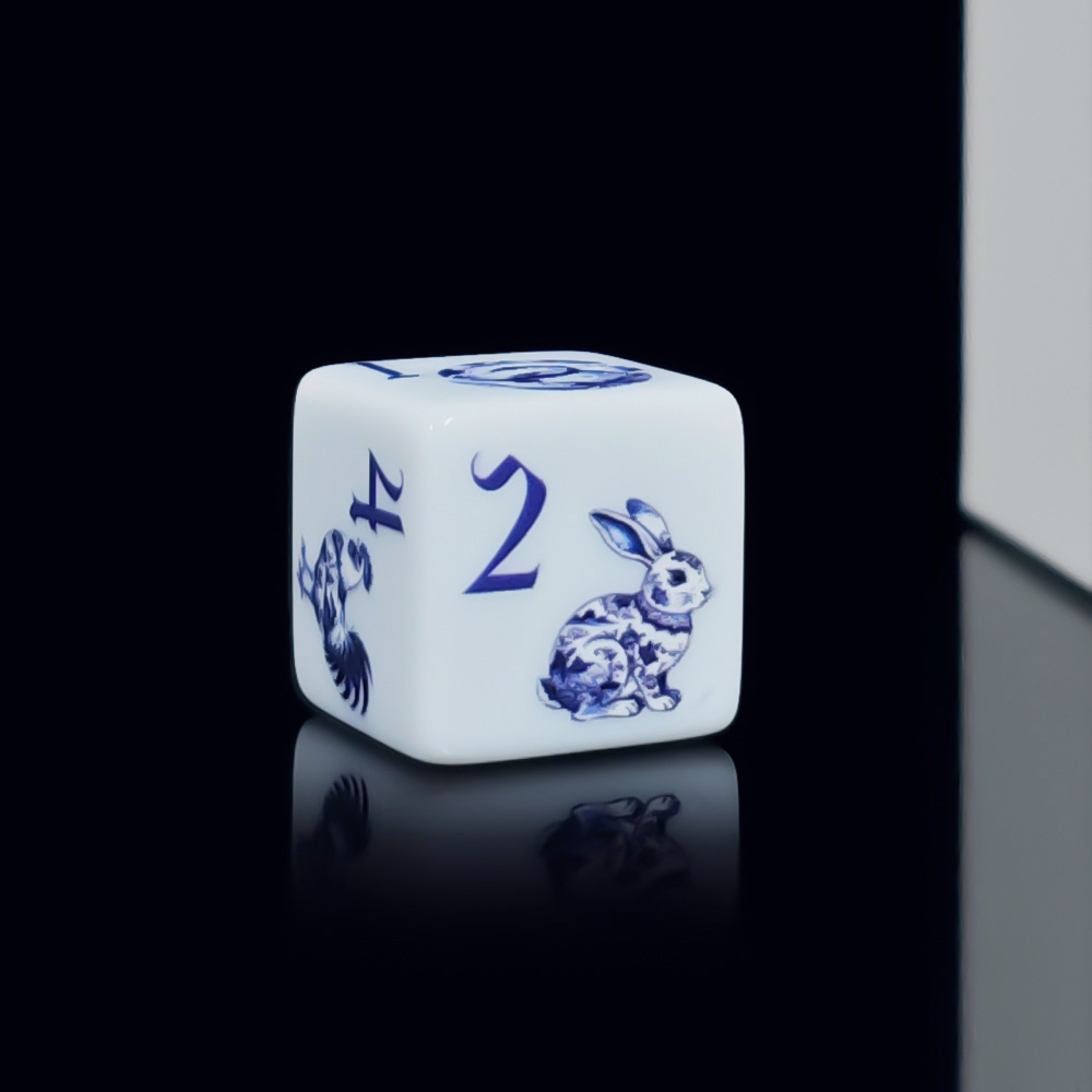 12Pcs 16MM D6 Printed Acrylic  - Zodiac Party Games 评论和价格