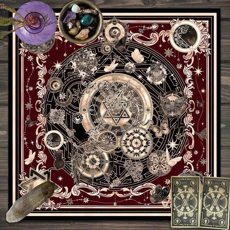 Zodiac Pattern Tarot Cloth - S - Zodiac Party Games 评论和价格