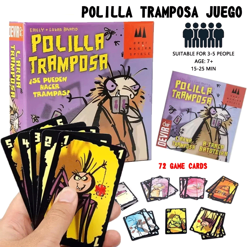 Cheating Moth Spanish Card Gam - Party Games Juegos De Mesa 评论和价格
