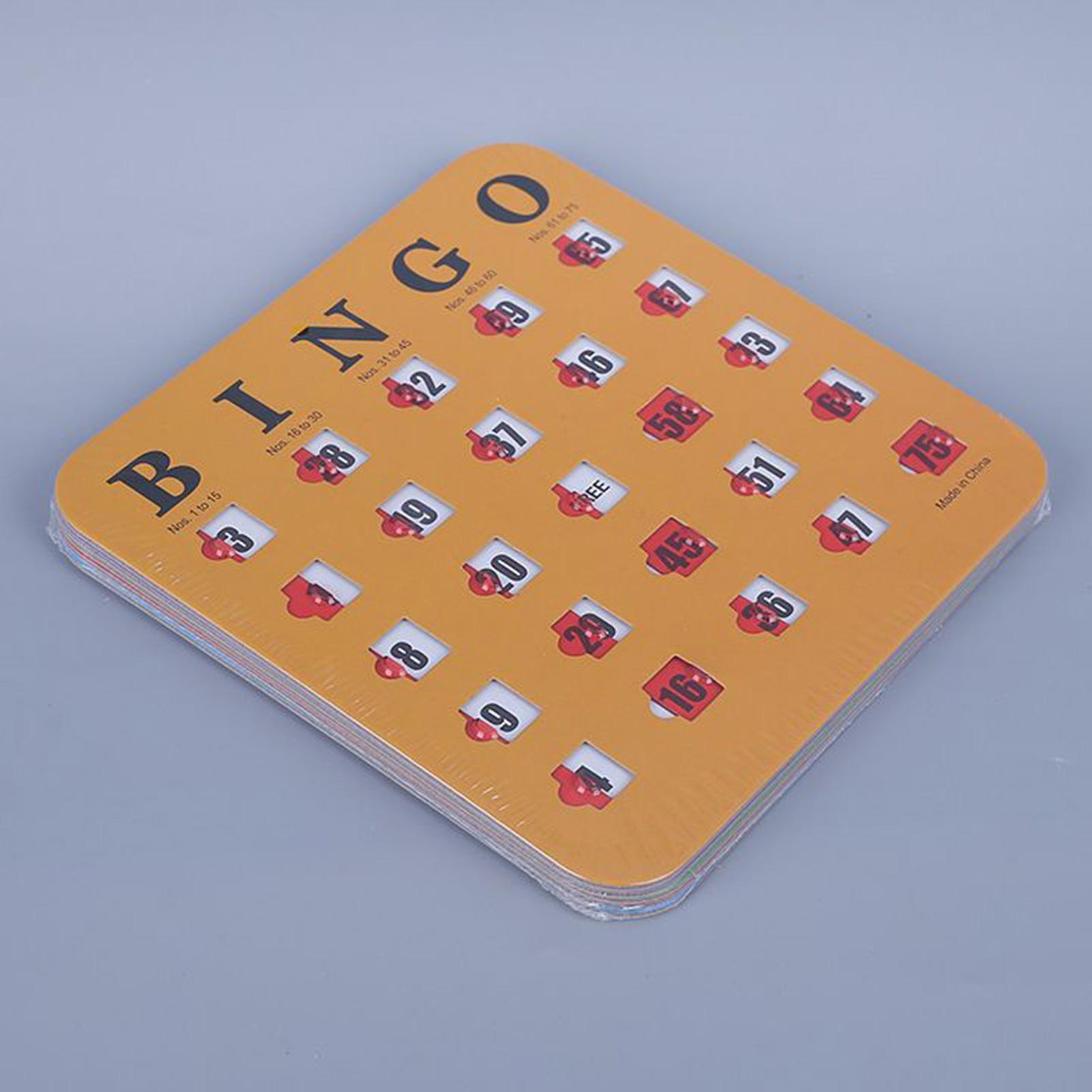5pcs Sliding Bingo Game Cards  - Party Family Games 评论和价格