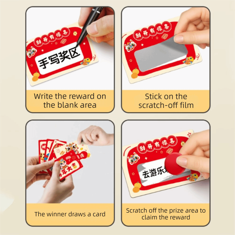 20pcs Zodiac Horse Scratch-off - Zodiac Party Games 评论和价格