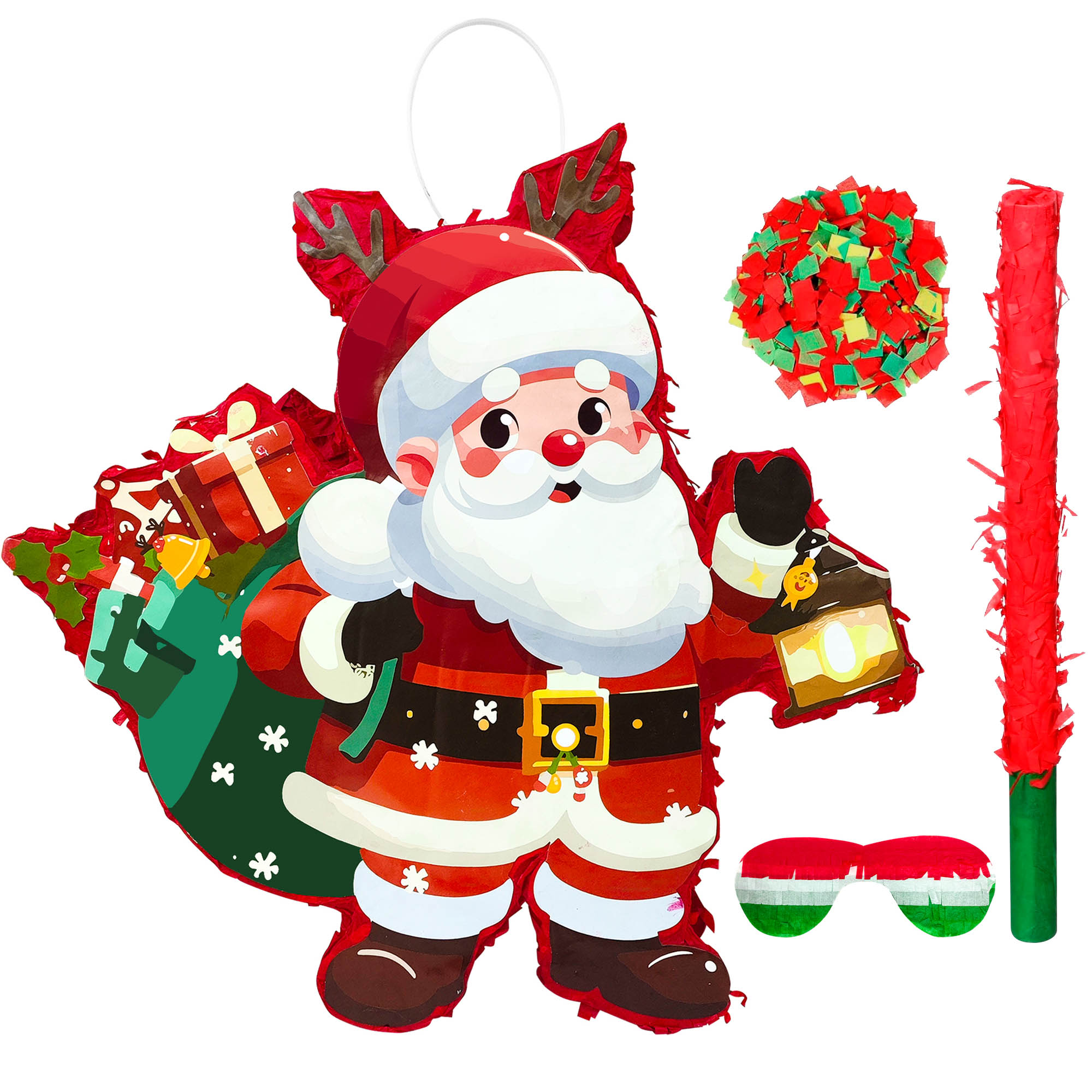 4 Pcs Christmas Santa Claus Pi - Party Games At Christmas 评论和价格
