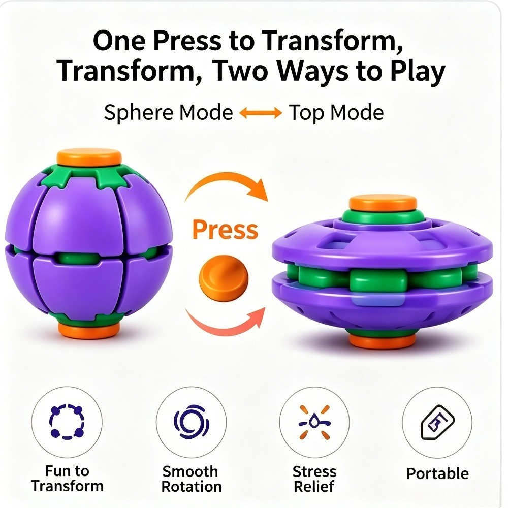 Transforming Fidget Spinner Ba - Party Games For Adults And Kids 评论和价格