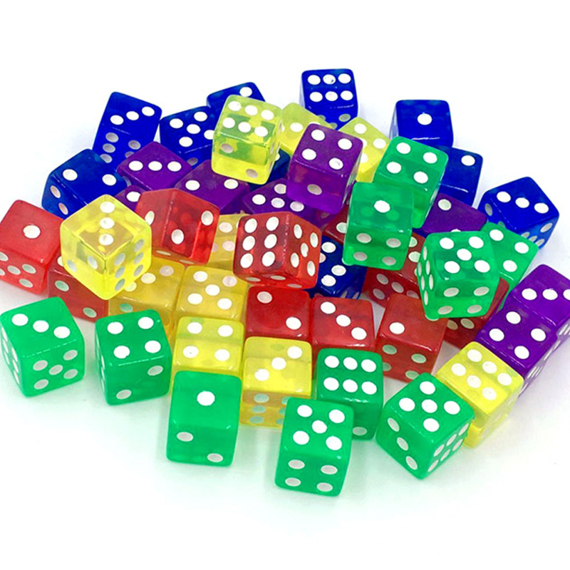 12PCS 16MM Transparent Dice Fo - Party Games Juegos De Mesa 评论和价格