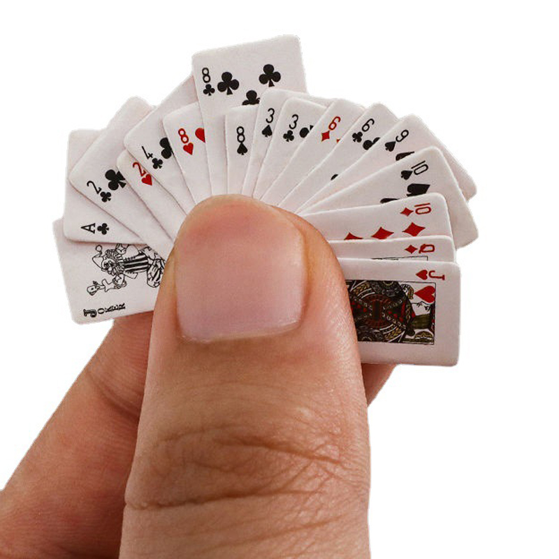 Mini Poker Playing Cards Cute  - Party Games Juegos De Mesa 评论和价格