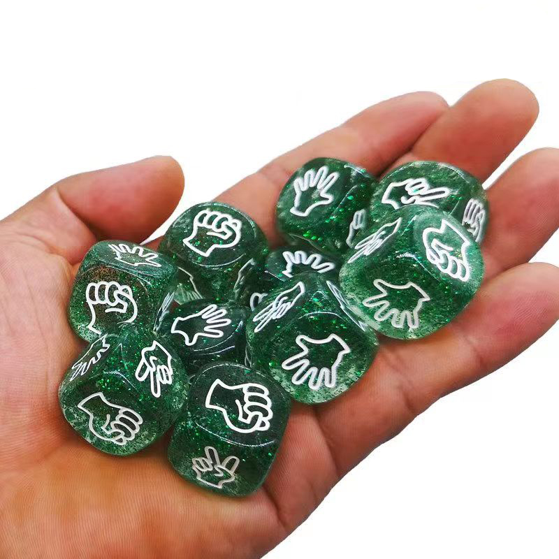 10PCS Glitter Dice 6 Sided 20M - Party Games Juegos De Mesa 评论和价格