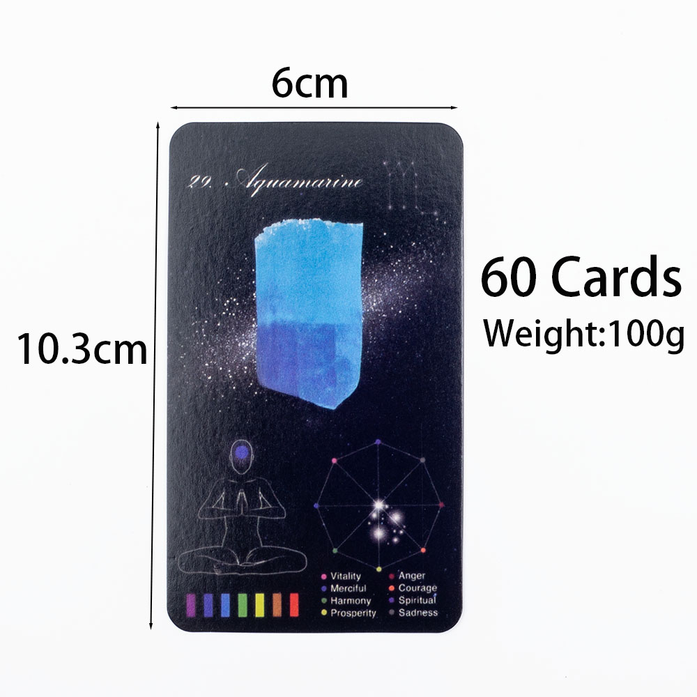 Crystals Healing Cards English - Zodiac Party Games 评论和价格