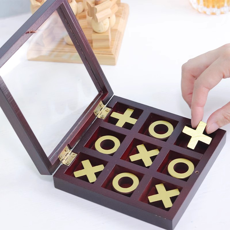 3D Tic Tac Toe Game Wood XOXO  - Party Games Juegos De Mesa 评论和价格