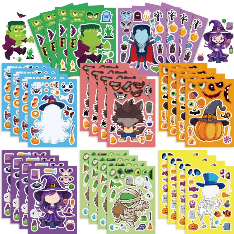 Halloween Party Games Stickers - Zombie Party Games 评论和价格