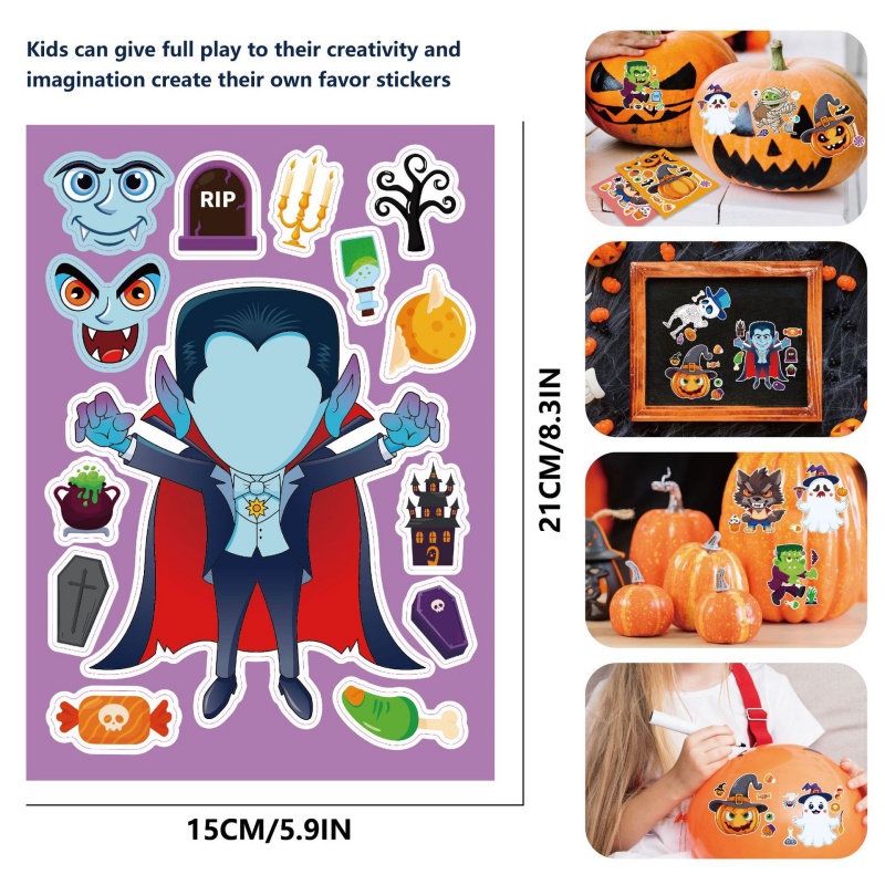 Halloween Party Games Stickers - Zombie Party Games 评论和价格