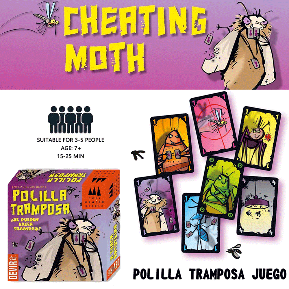 Polilla Tramposa Board Games T - Party Games Juegos De Mesa 评论和价格