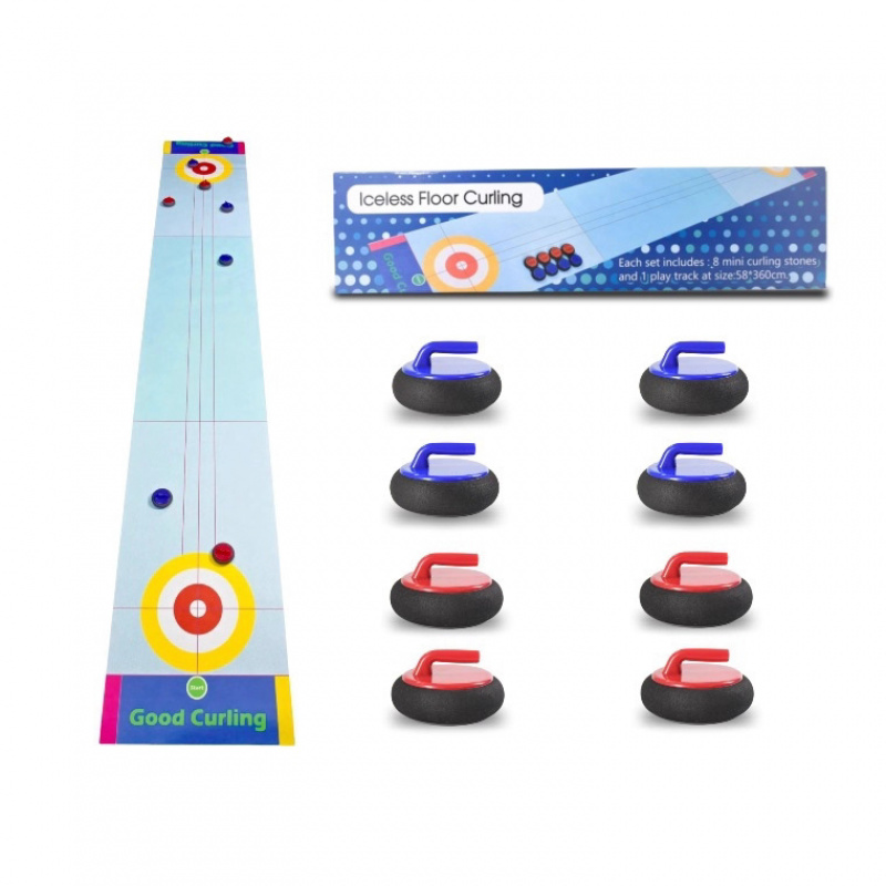 Curling Game Set Indoor Deskto - Party Family Games 评论和价格