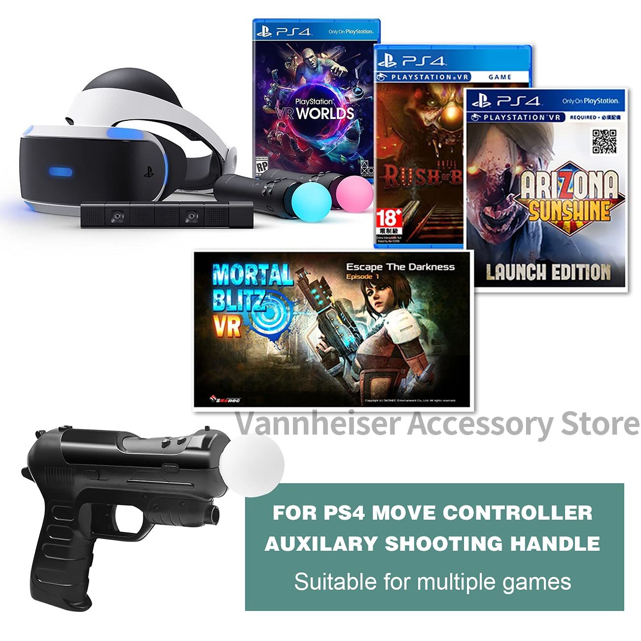2PCS Somatosensory Handle Gun- - Party Games Playstation 评论和价格